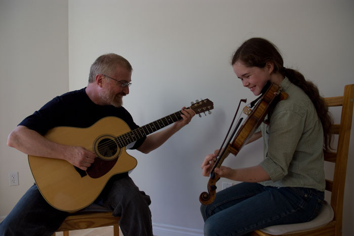 Emma & Chuck at Peter and Louise's party