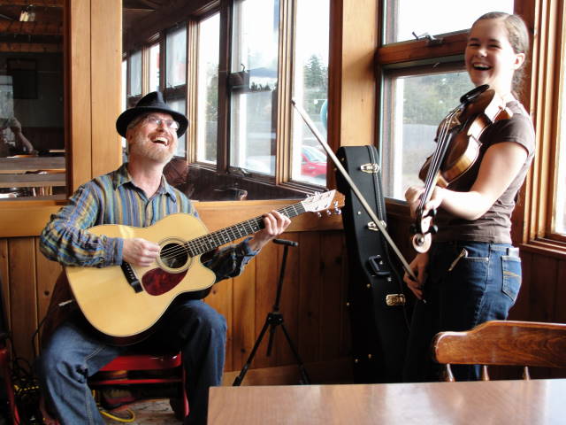 Emma & Chuck at the Soup Kitchen